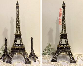 28" Metal Eiffel Tower Cake Topper Paris Wedding Personalized Eiffel Tower Floral Centerpiece Tower Decoration Paris Bridal Shower