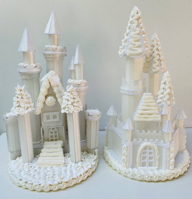 SALE Castle Cake Topper for your wedding cakes christening or other projects image 3