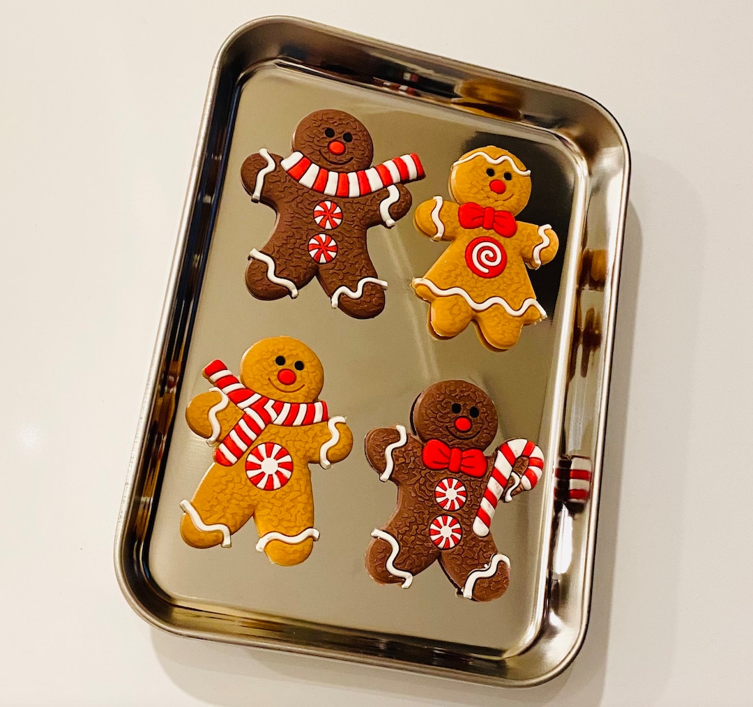 Gingerbread Man Cookie Cutters Set, 3 stuks Peperkoek Man Vorm, Roestvrij Staal Biscuit Cutter voor Bakken Gingerbread Man Cookie Cutters Set, 3 stuks Peperkoek Man Vorm, Roestvrij Staal Biscuit Cutter voor Bakken