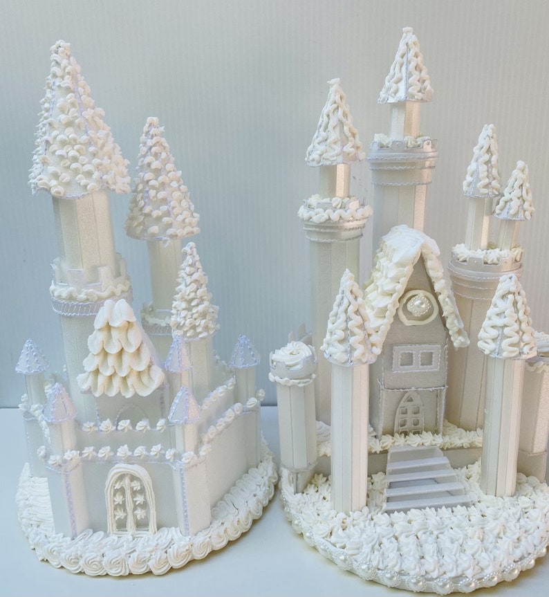 SALE Castle Cake Topper for your wedding cakes christening or other projects image 5