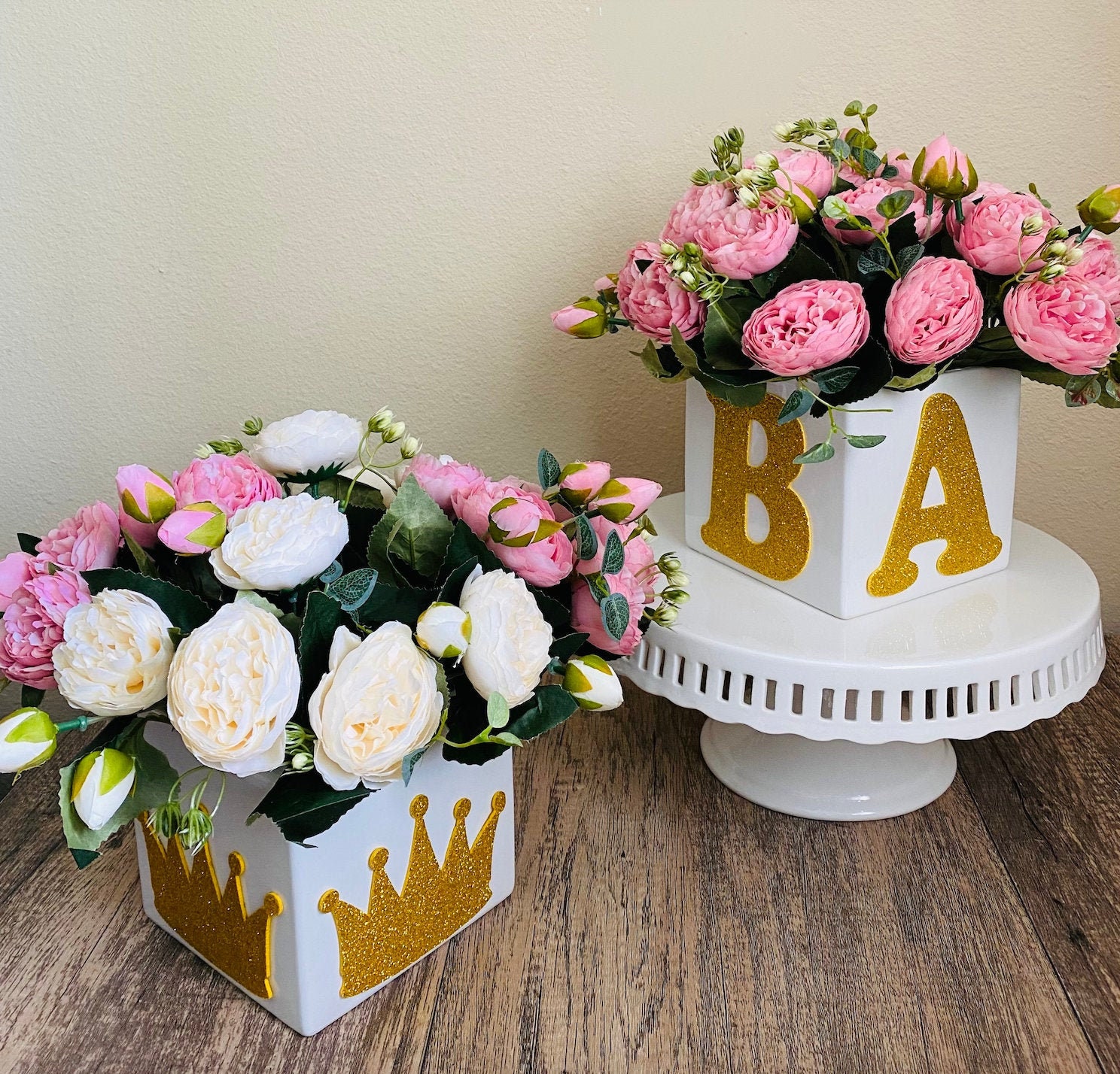 ABC Block Centerpiece Popular Centerpiece Baby Shower Centerpiece 1st Birthday centerpiece princess centerpiece