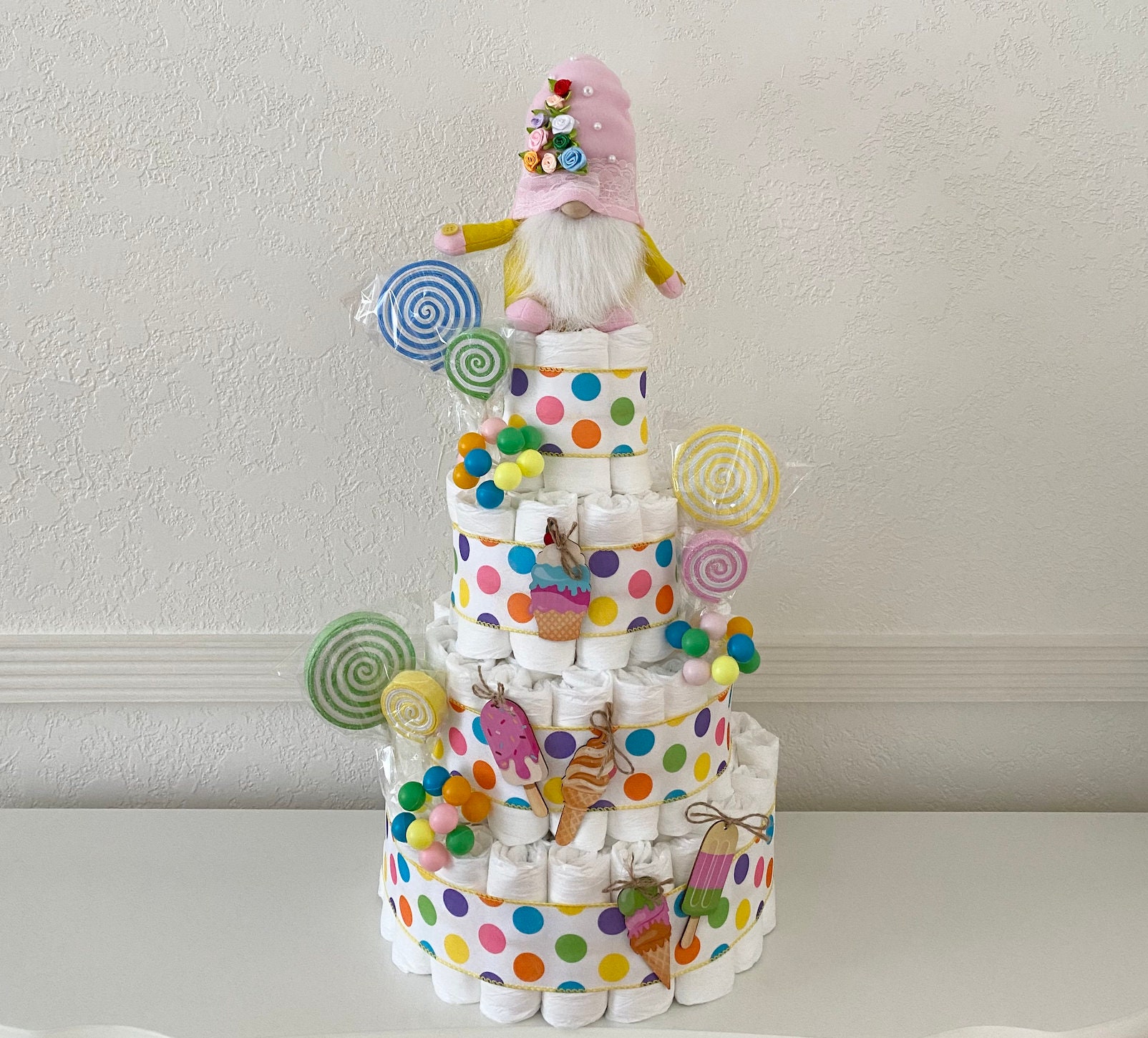 Cadeau baby shower lollipop aqua - Babys Cakes