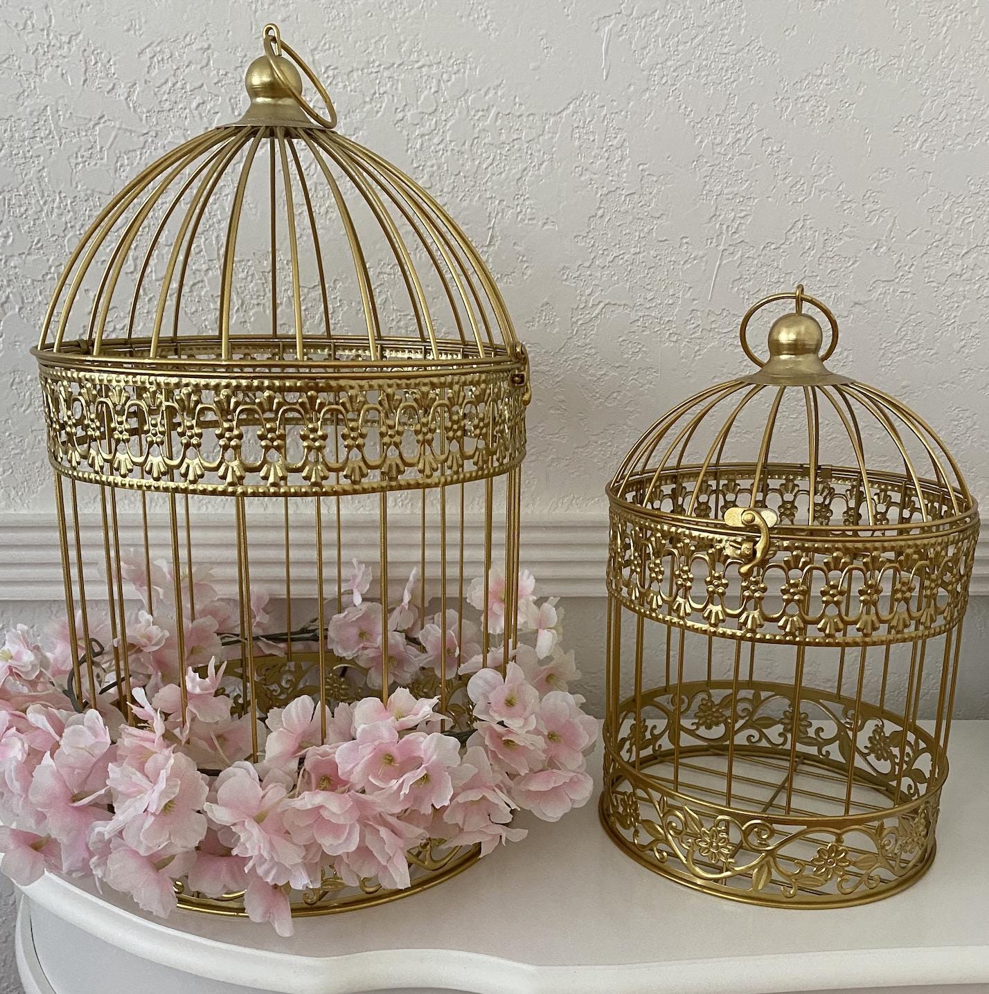 Gabbia Portacandele Decorativa Vintage – In Ferro Traforato Con Uccellini, Stile Europeo, Base Stabile, Per Candela, Da Interno Ed Esterno