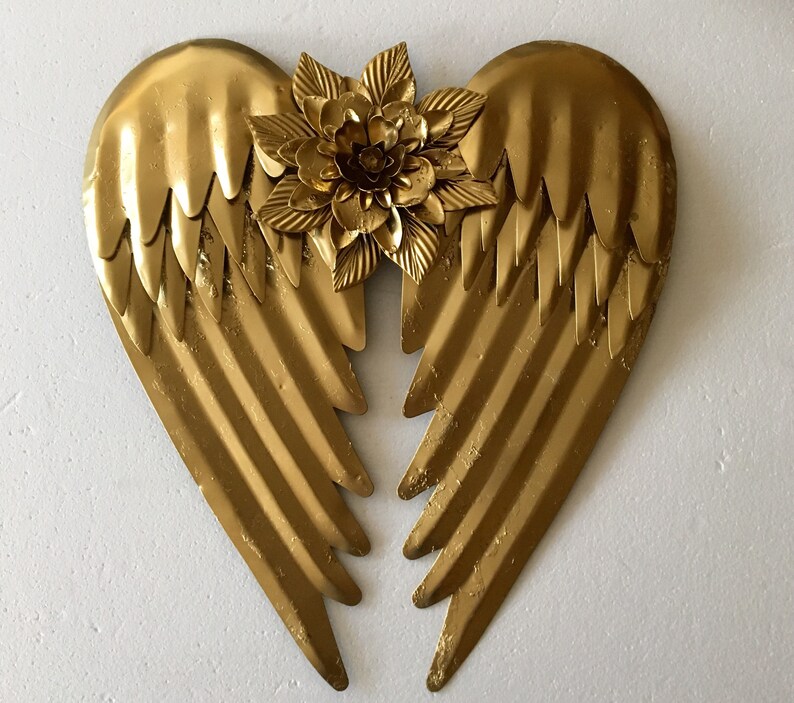 Angel Wings Wall Decor Wall Art Big Angel Wings Christening Etsy