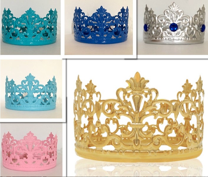 RHINESTONE TIARA Cake Topper. Gold Tiara or Silver Tiara. Crown Cake Topper.bridal  Shower. Sweet 16. Quinceanera. Princess Party. 