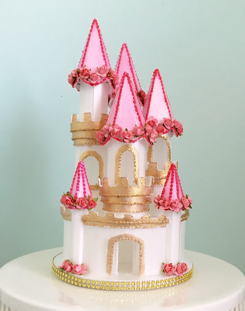 SALE Castle Cake Topper for your wedding cakes christening or other projects image 7