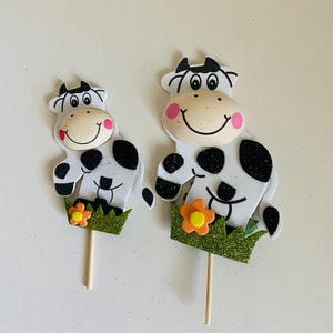 Cow Foam Decorations, 3 different sizes, Farm animals, Farm animals theme, Safari centerpiece, Cow Centerpiece,  Baby shower centerpiece