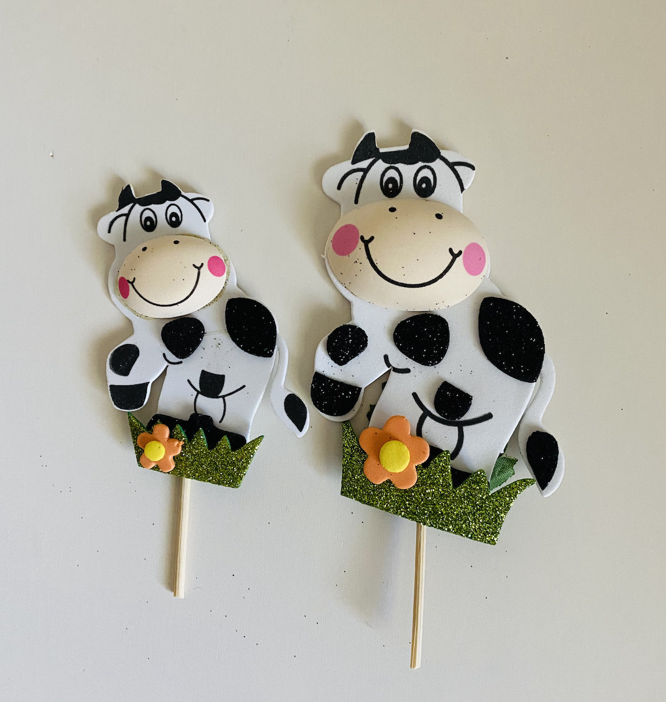 Cow Foam Decorations 3 different sizes Farm animals Farm animals theme Safari centerpiece Cow Centerpiece Baby shower