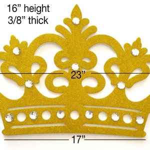 Crown Wall decor, Glitter Foam Decoration, Backdrop Royal Themed decor