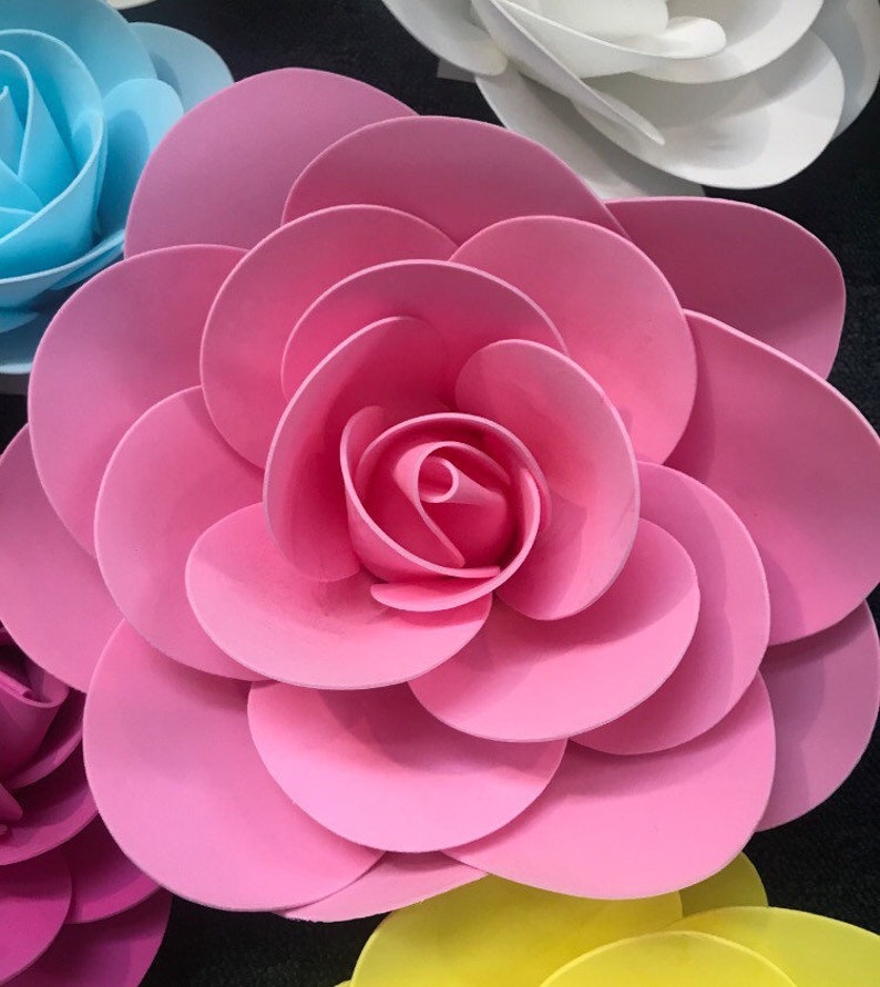 Giant 16'' Foam Flowers Backdrop Flowers Wedding Etsy