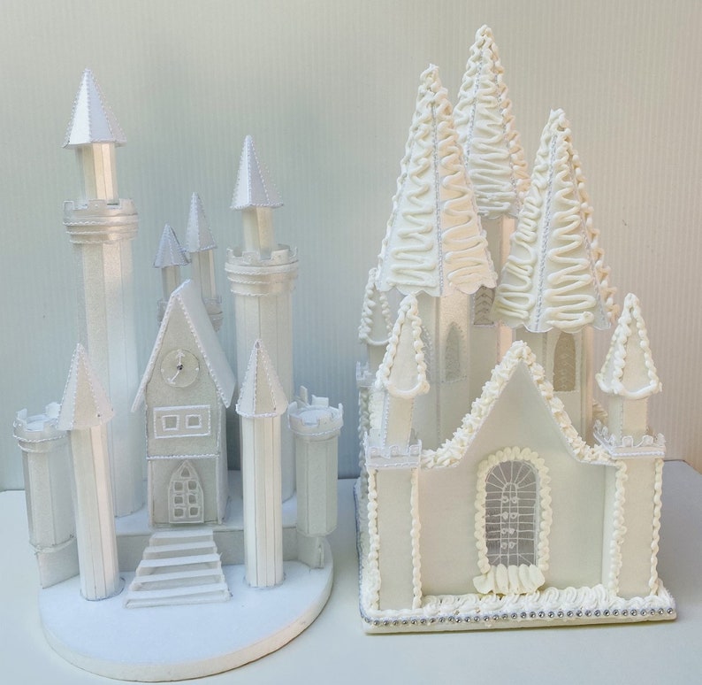 SALE Castle Cake Topper for your wedding cakes christening or other projects image 4