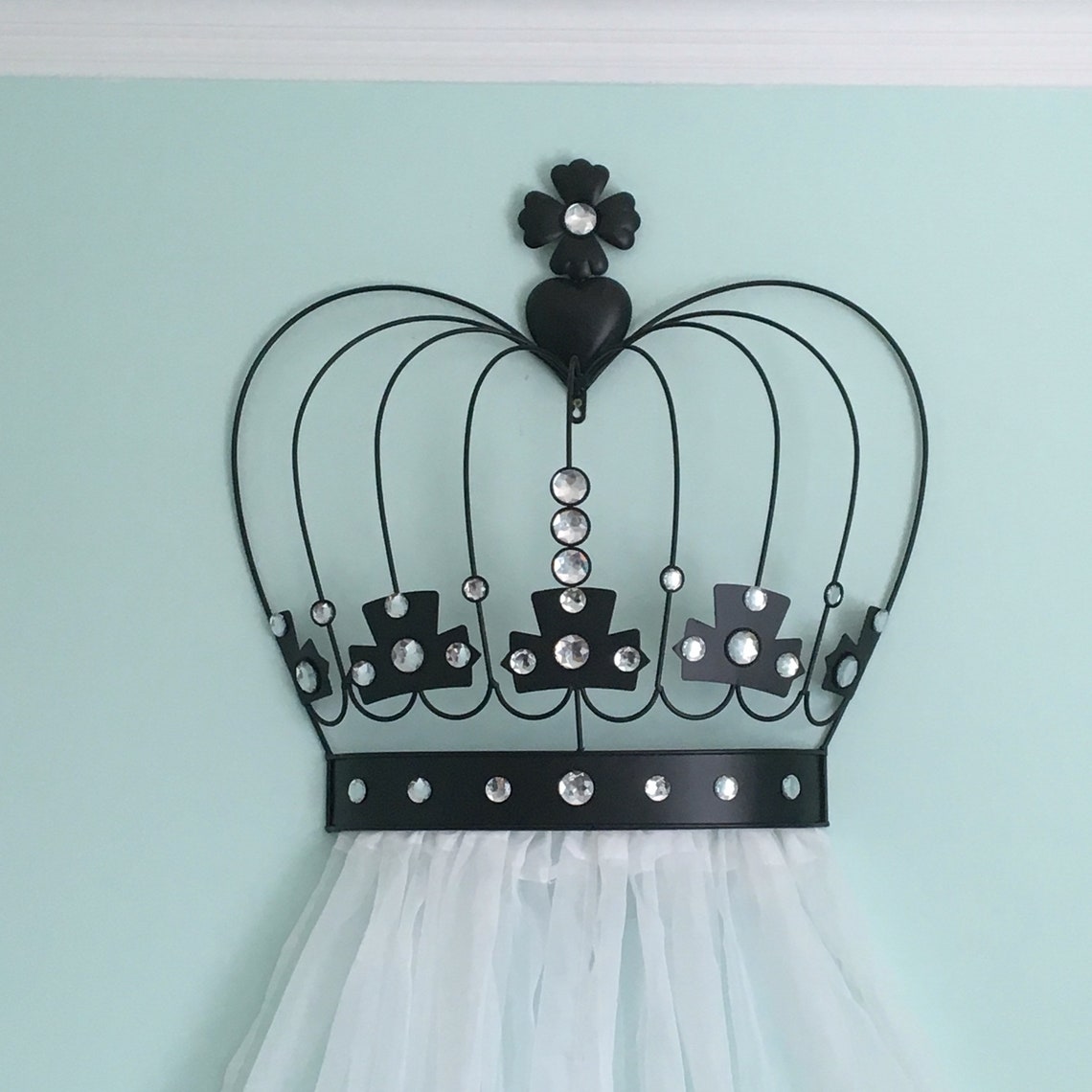 Crown Wall Decor with Sheers for your Little Prince or Etsy