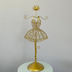 19&quot; Wire Dress Form with crown Princess theme centerpiece, Ballerina theme event Ballerina centerpiece Mannequin centerpieceTable Decoration
