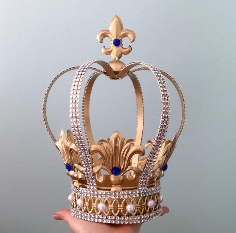 Big Gold Crown Cake Topper for Your Wedding Cakes Etsy