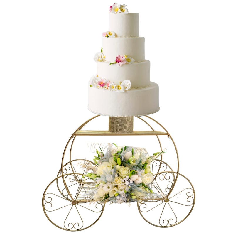 Giant Carriage Cake Stand Big Size 35 Wheel to Wheel Etsy