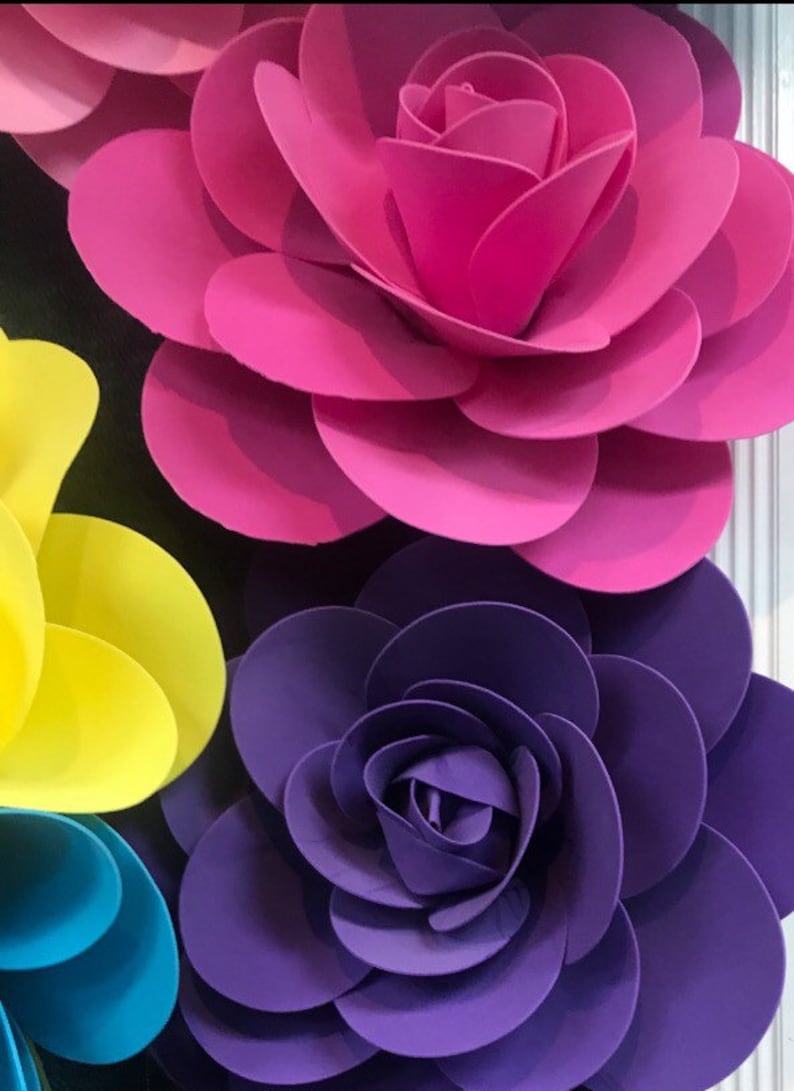 Giant 16'' Foam Flowers Backdrop Flowers Wedding Etsy