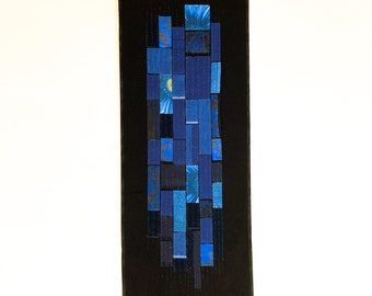 Cobalt Blue Denim Tapestry Table Runner Wall Hanging Wall Art