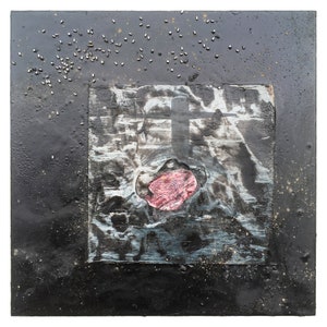Encaustic Painting - Encaustic Art - Assemblage Art - Mixed Media - Collage