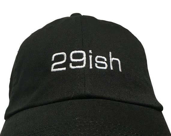 29ish (Polo Style Ball Black with White Stitching)