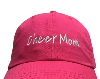 Cheer Mom (Polo Style Ball Cap - Various Colors with White Stitching