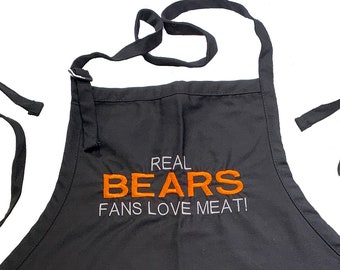 Real Bears Fans Love Meat! (Adult Apron)