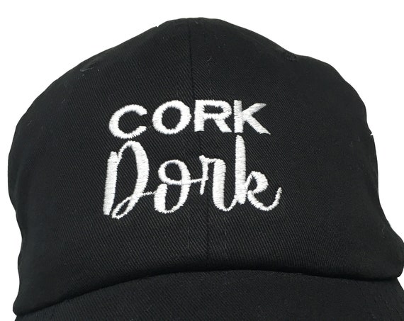 Cork Dork (Polo Style Ball Cap - Various Colors with White Stitching)