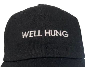 Well Hung (Polo Style Ball Black with White Stitching)