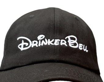 DrinkerBell - Polo Style Ball Cap - Various Colors with White Stitching