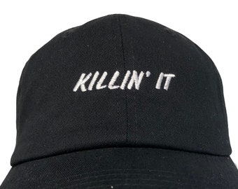 Killin' It (Polo Style Ball Black with White Stitching)