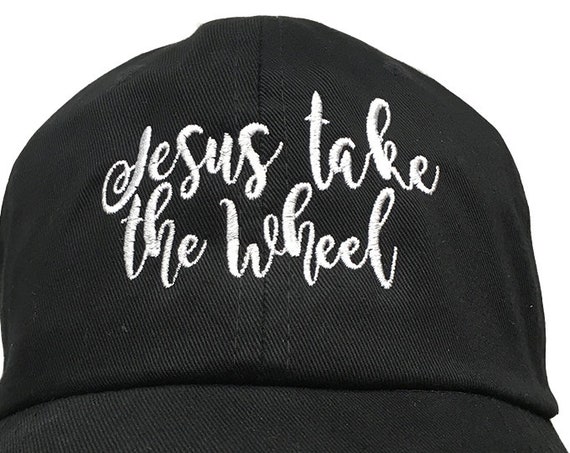 Jesus Take the Wheel (Polo Style Ball Various Colors with White Stitching)