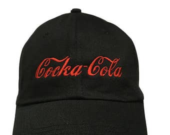 Cocka Cola (Polo Style Ball Black with Red Stitching)