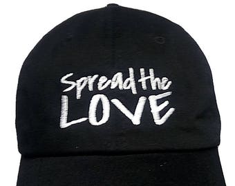 Spread the LOVE (Polo Style Ball Black with White Stitching)