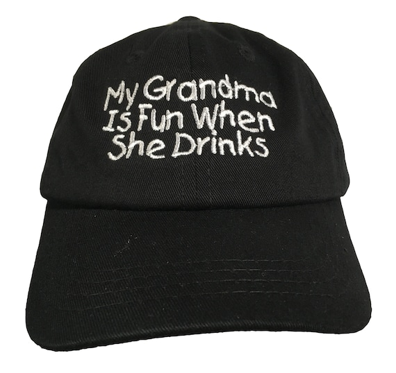 My Grandma or Pa is fun when she/he drinks (Polo Style INFANT Ball Cap in various colors)