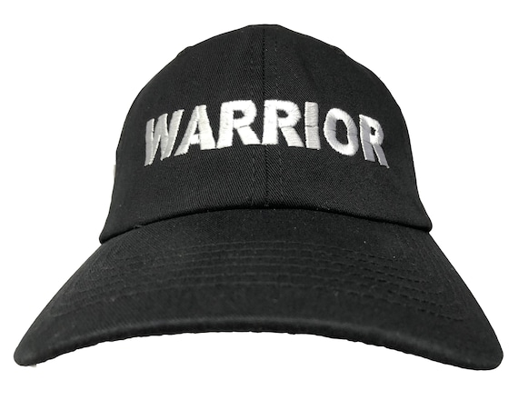 WARRIOR  -  Ball Cap (Black White) BLOCK