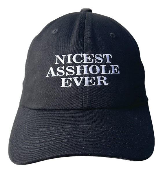 Nicest A&S Hole Ever - Fake Happiness Symbol - BJ (Polo Style Ball Cap available in various colors)
