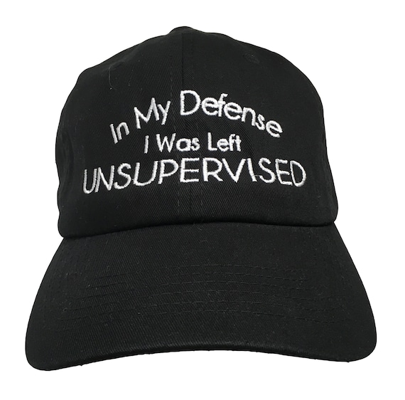 In My Defense, I was Left Unsupervised (Polo Style Ball Cap - Black)
