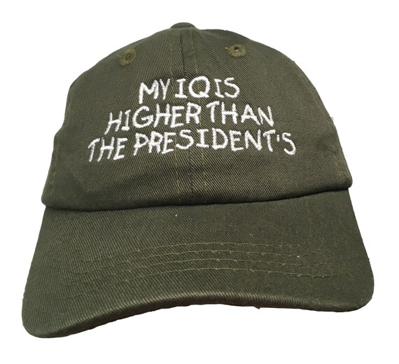 My IQ is higher than the President's (Polo Style INFANT Ball Cap in various colors)