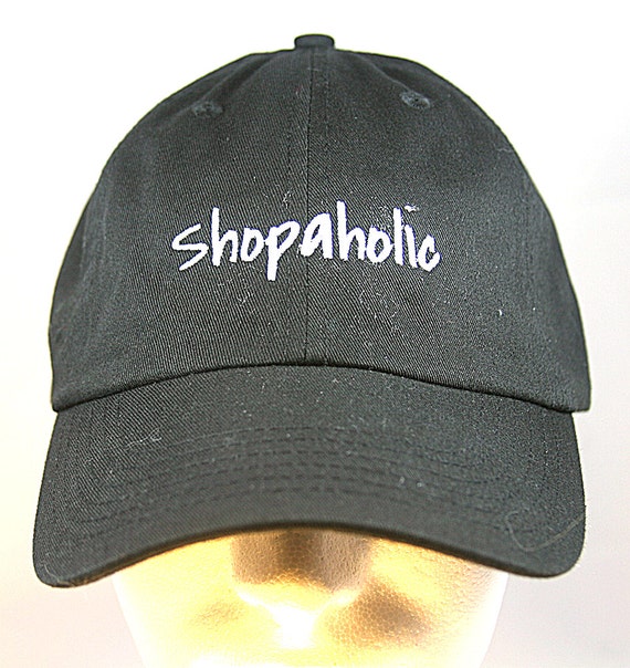 Shopaholic (Polo Style Ball Black with White Stitching)