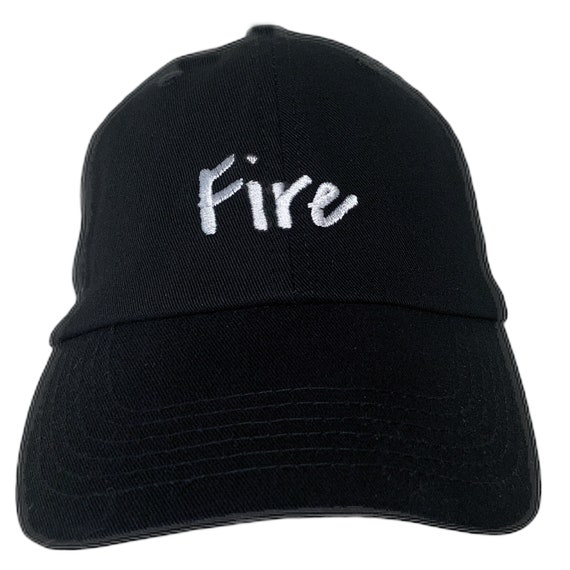 Fire (Polo Style Adjustable Ball Various Colors with White Stitching)