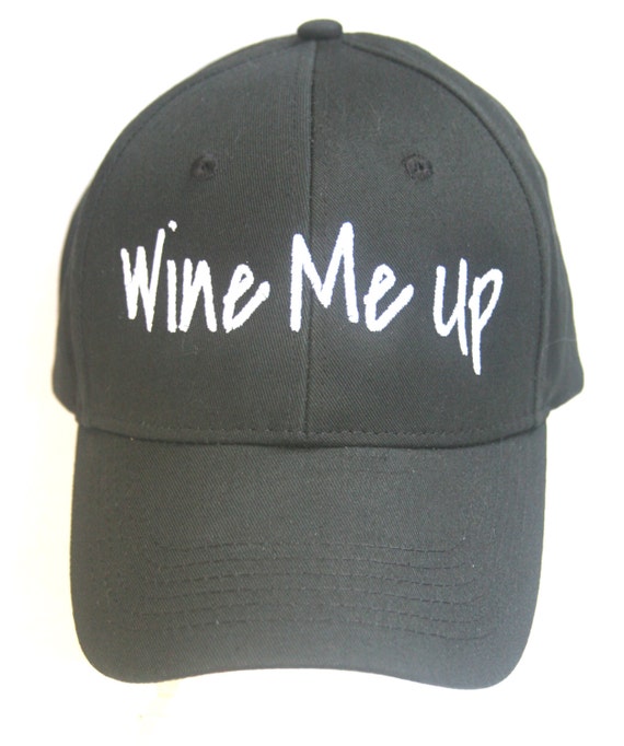 Wine Me Up (Polo Style Ball Black with White Stitching)