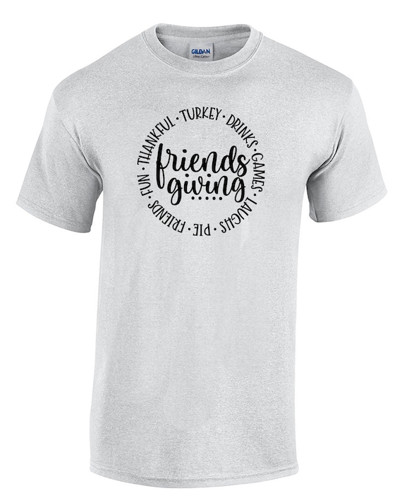 Friends Giving Circle of words (Mens T-Shirt)