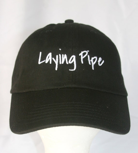 Laying Pipe (Polo Style Ball Black with White Stitching)
