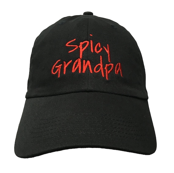 Spicy Grandpa (Polo Style Ball Black with Red Stitching)