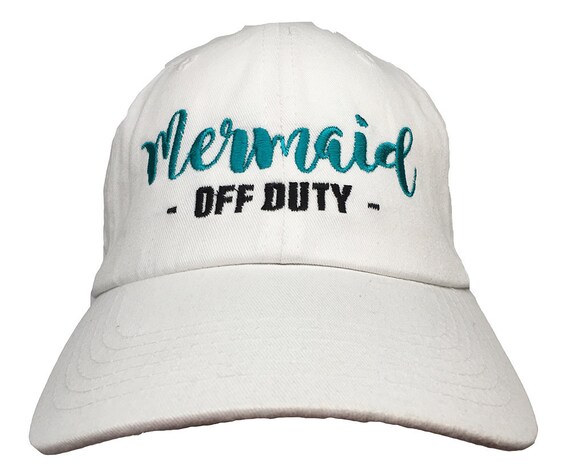 Mermaid - Off Duty (Polo Style Ball Cap - Various Colors with White Stitching)