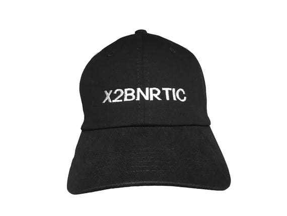 X2BNRTIC - License Place Series - Polo Style Ball Cap (Black with White Stitching)