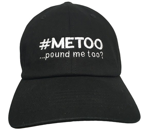 METOO Mistake (Polo Style Ball Cap - Black with White Stitching)