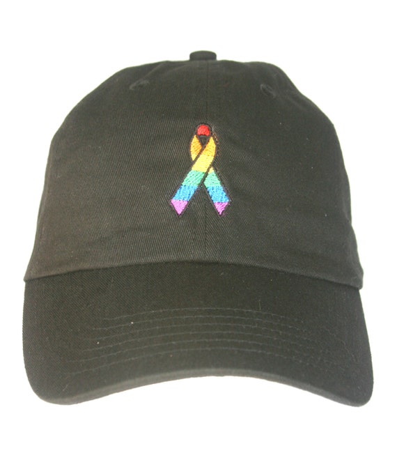 Pride Ribbon (Polo Style Ball Black with White Stitching)