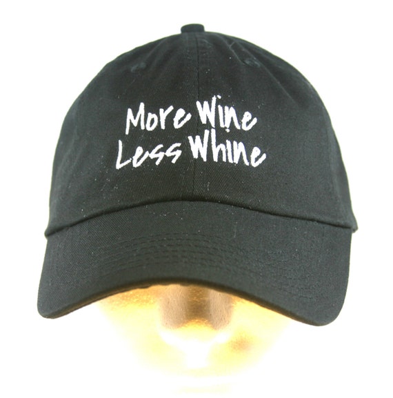 More Wine Less Whine - Polo Style Ball Cap (available in different colors)