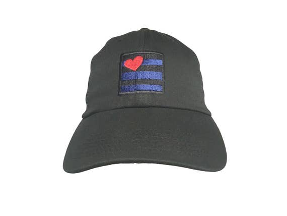 Leather Pride Stripes and Heart in a Box (Polo Style Ball Black)