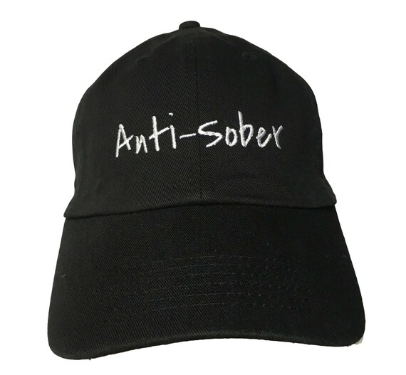 Anti-Sober (Polo Style Ball Black with White Stitching)